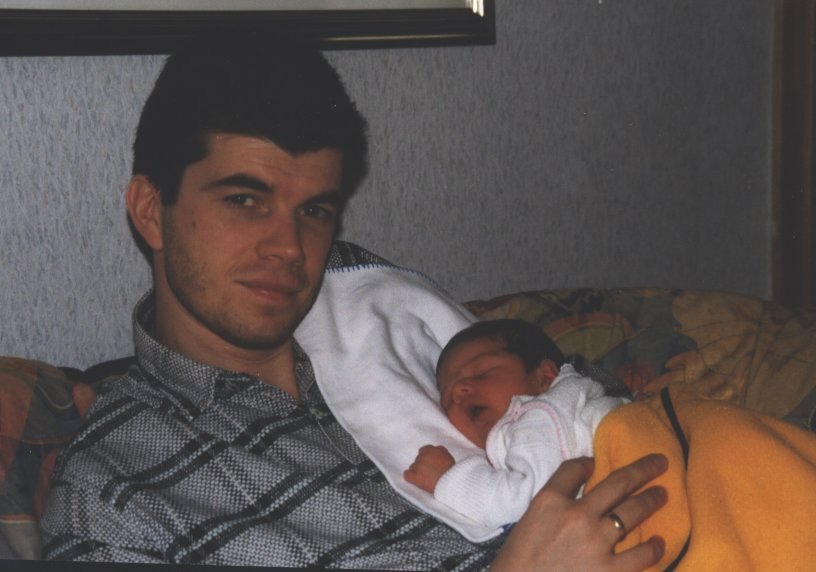 Mit dem Papa...